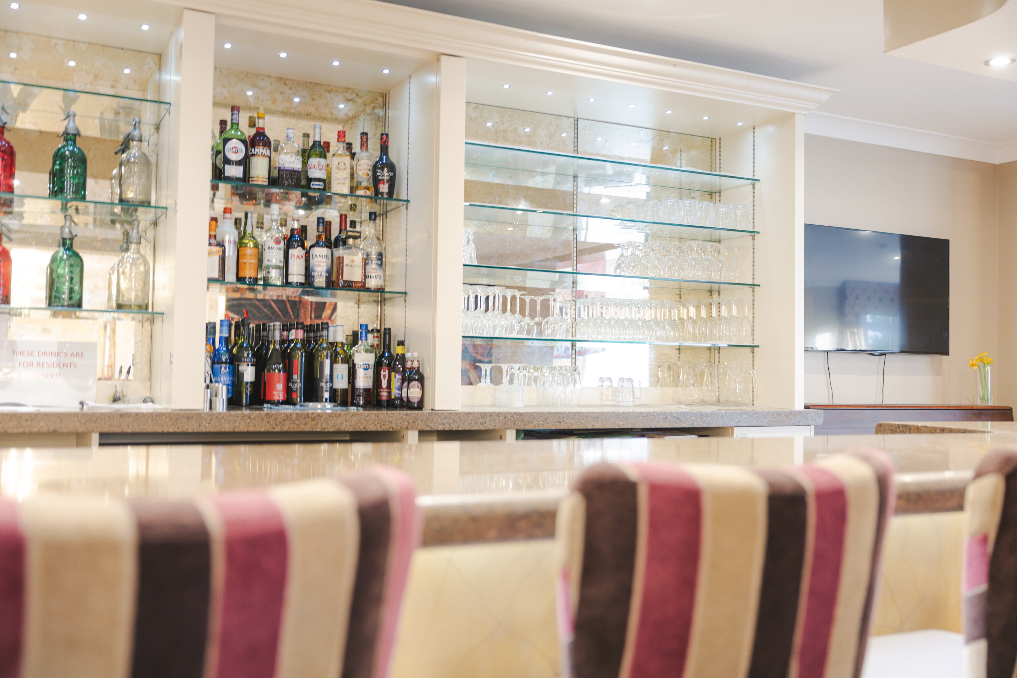A welcoming bar at Mistley Manor