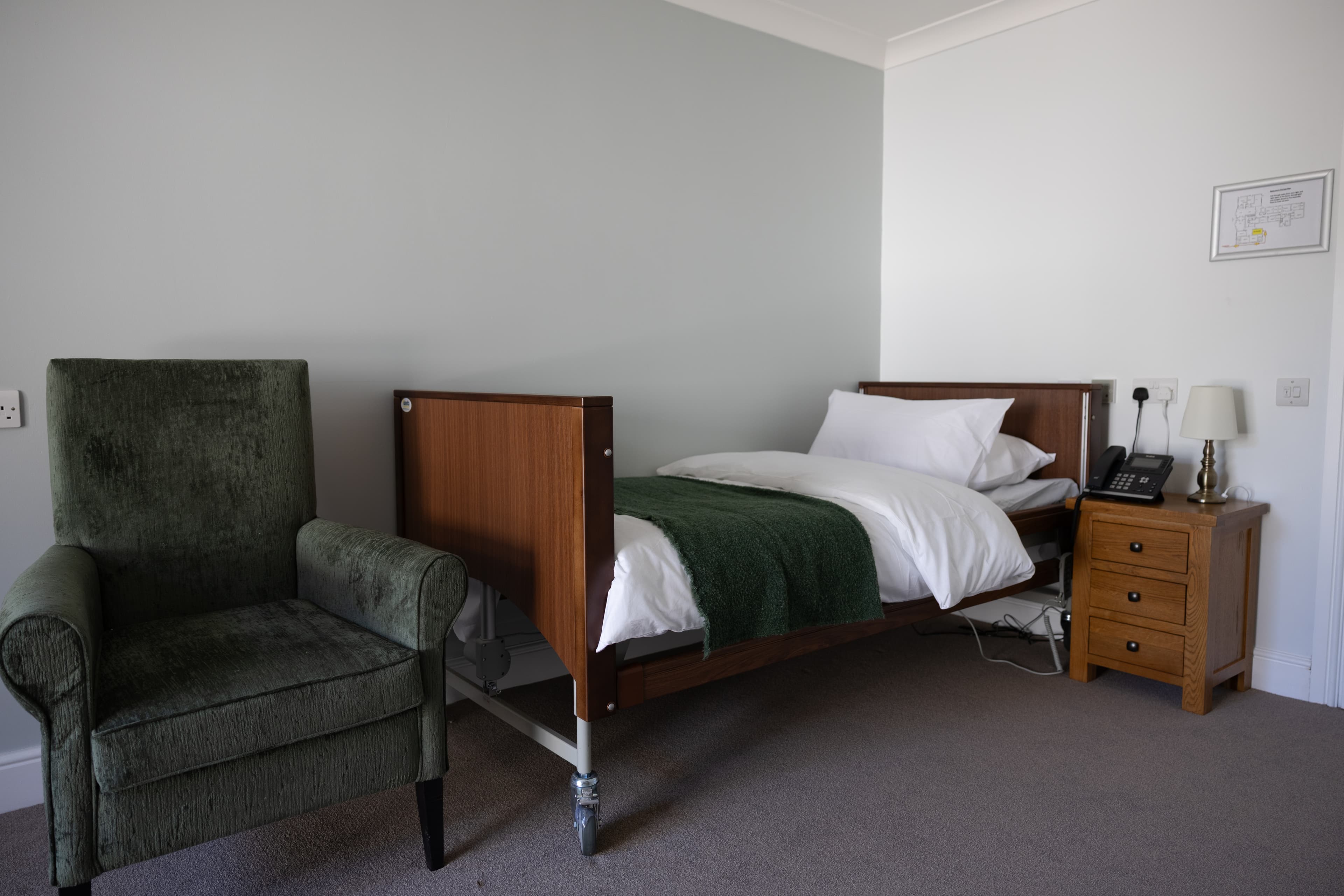 Bradfield Manor Private Room bedroom view